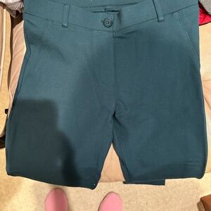 Betabrand Straight Leg Pants in Teal - 5 Pocket